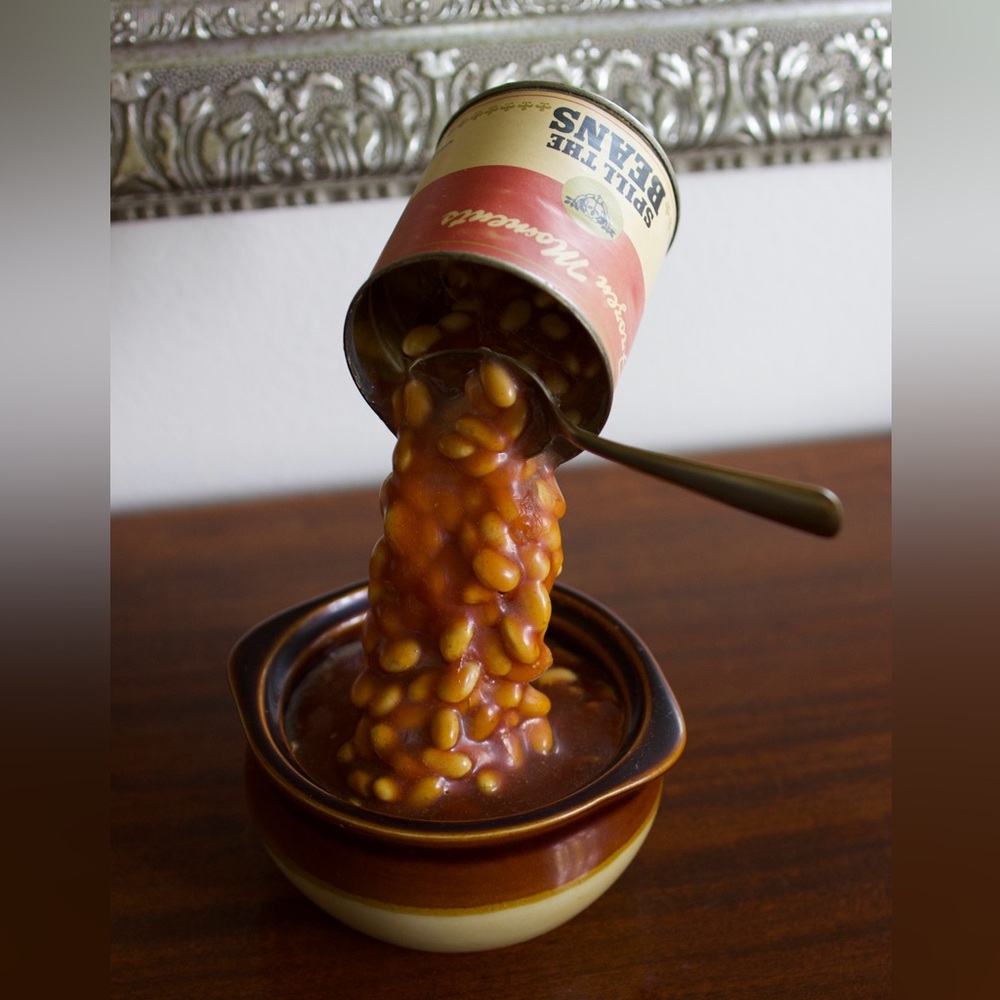 Geoffrey Rose "Spill The Beans" Art Kitchen Sculpture Vintage 1978 Retro Awesome